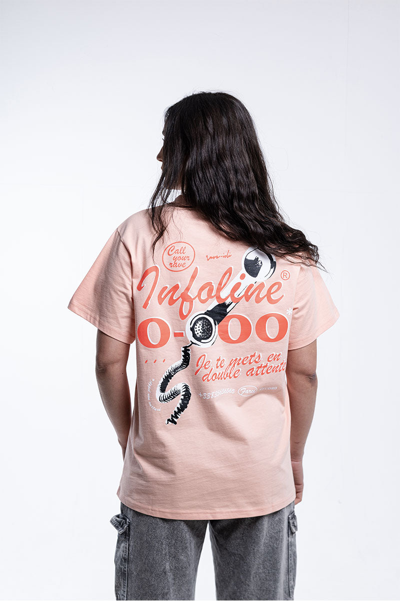 FARCI INFOLINE T-SHIRT Peach
