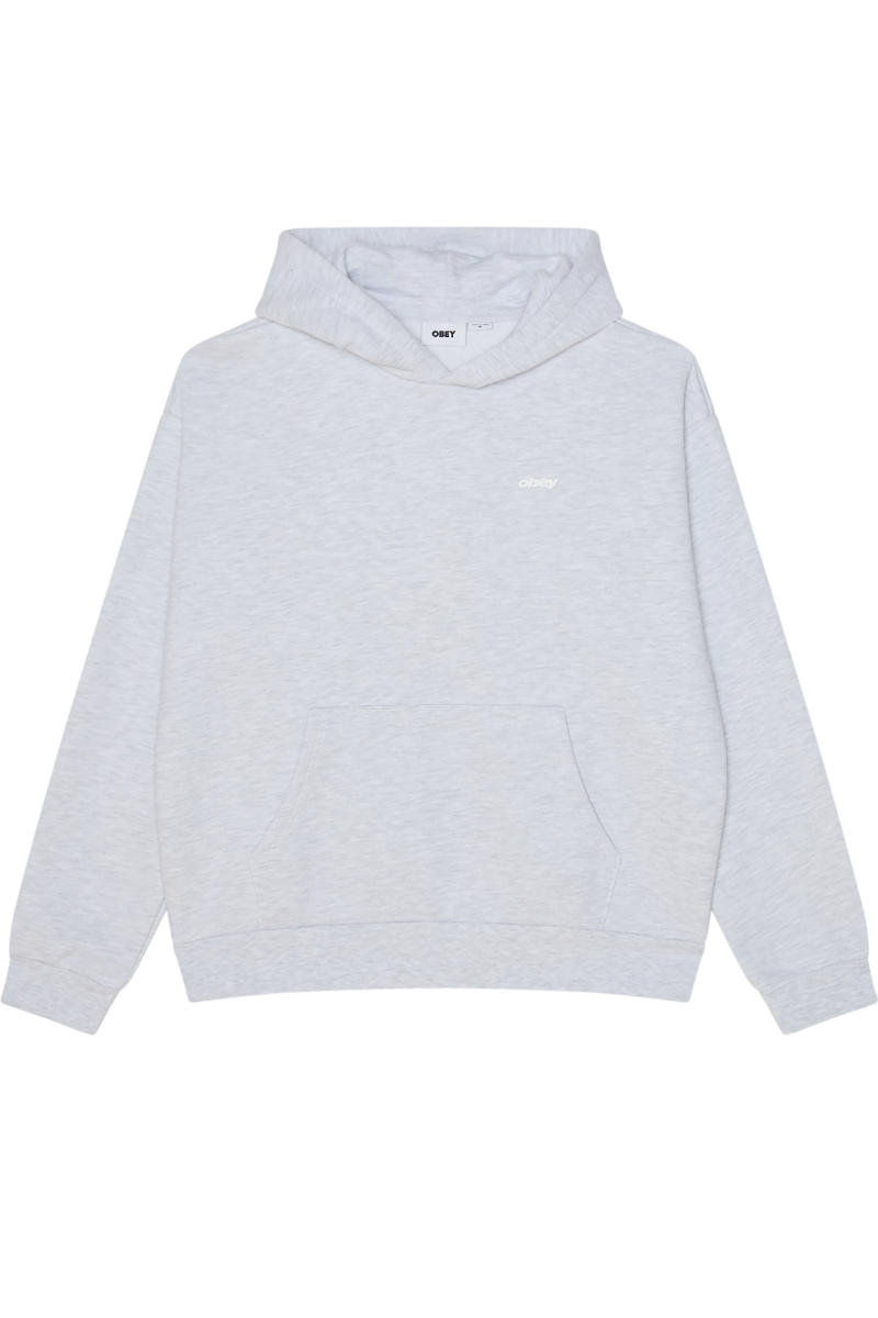 OBEY INTERCONTINENTAL EXTRA-HEAVY HOOD Ash Grey