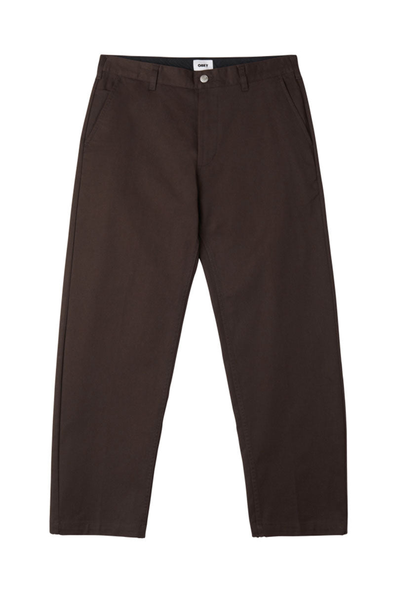 OBEY HARDWORK WORK PANT Java Brown