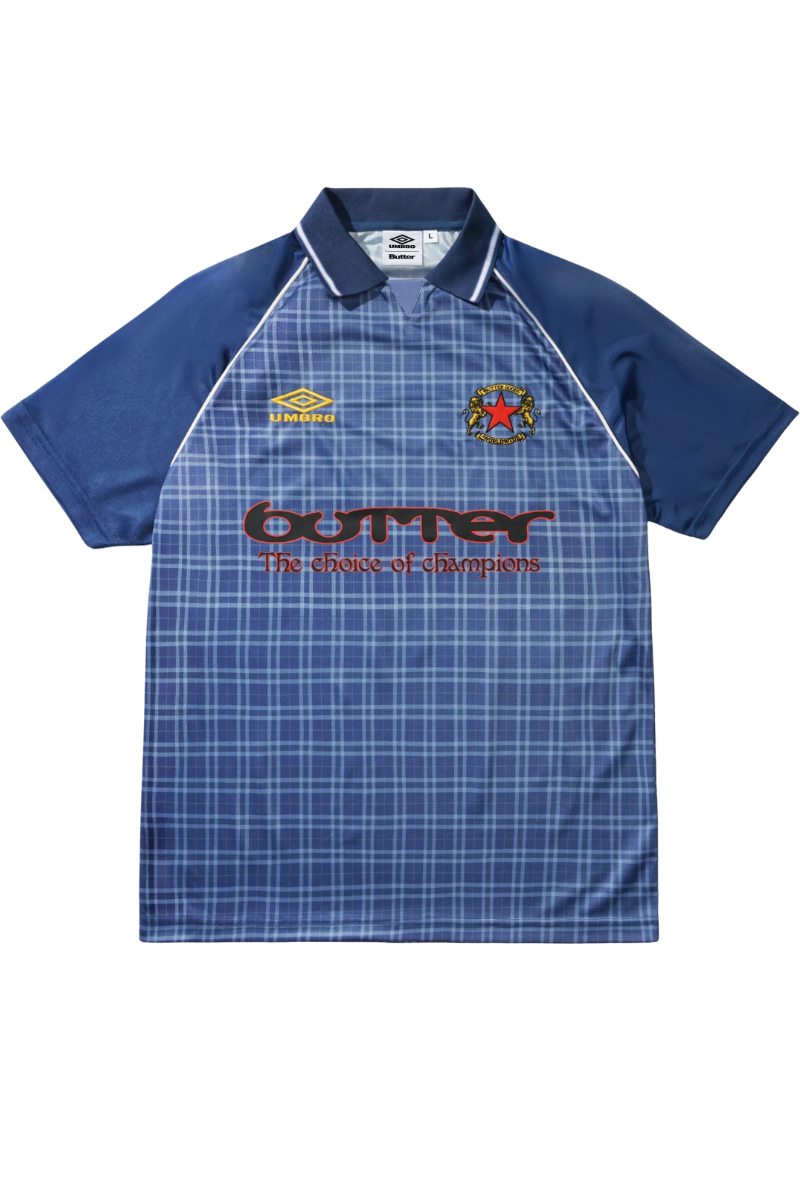 BUTTER PLAID JERSEY Navy / Slate