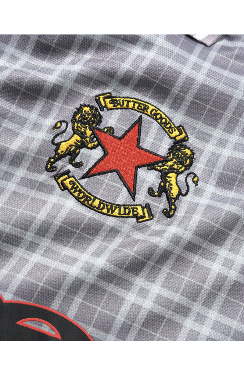 BUTTER PLAID JERSEY Berry / Stone