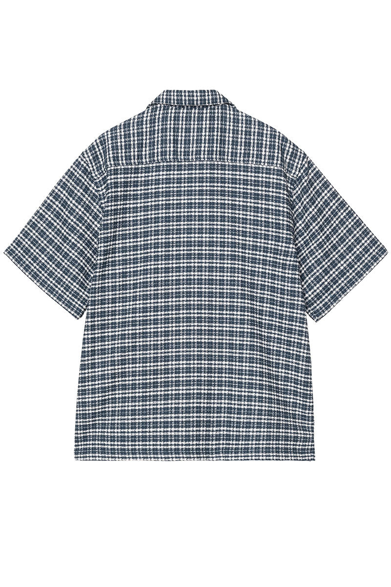CARHARTT WIP KANDER SHIRT S/S Kander Check / Blue River
