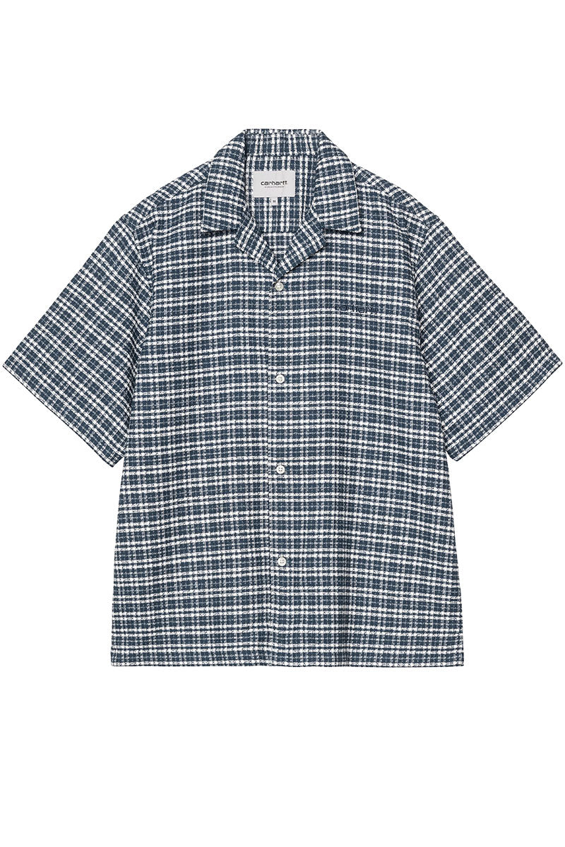 CARHARTT WIP KANDER SHIRT S/S Kander Check / Blue River