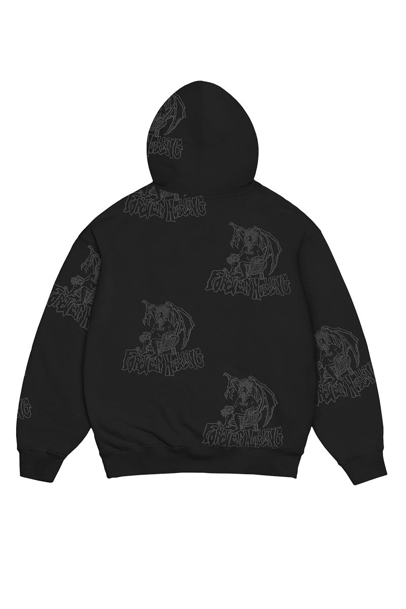 JACKER KAREN WASHED HOODIE Black