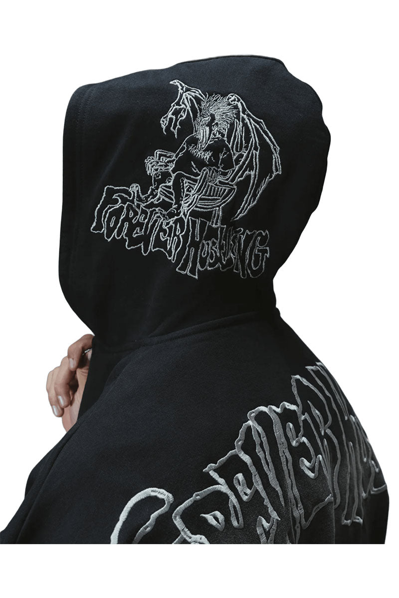 JACKER KAREN HOODIE ZIP Black