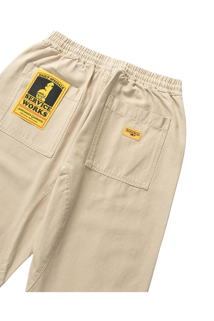 SERVICE WORKS CANVAS CHEF PANT Pale Khaki