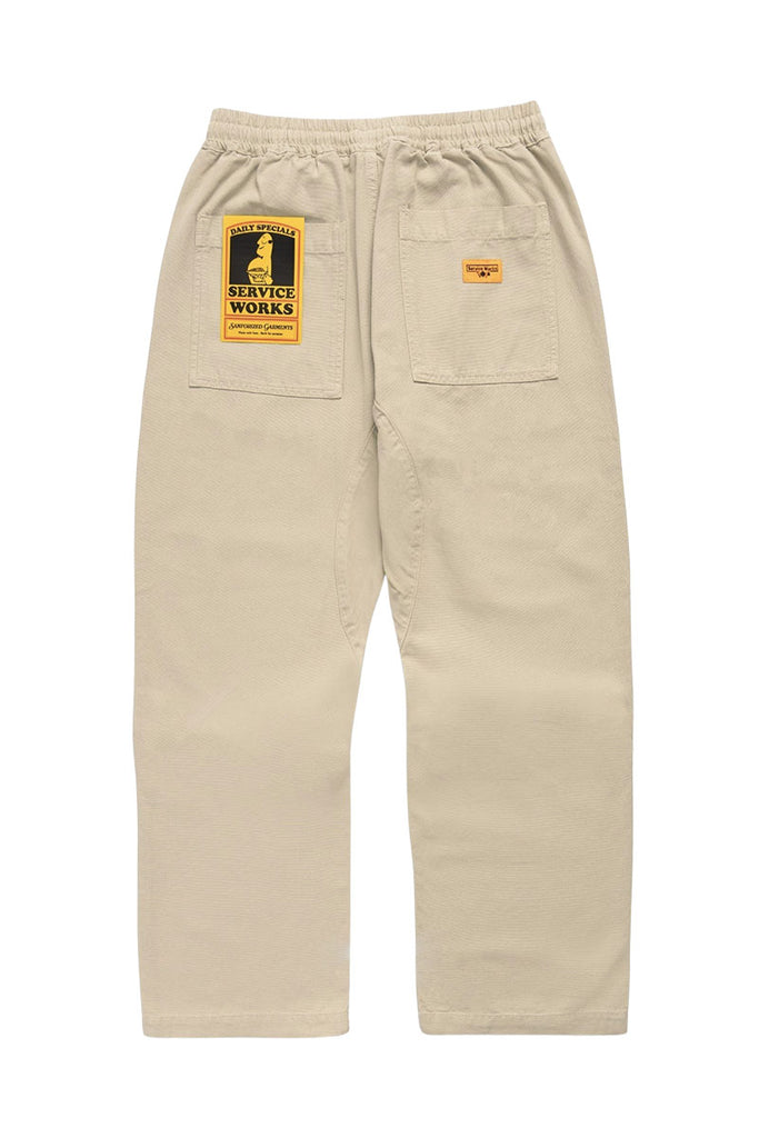 SERVICE WORKS CANVAS CHEF PANT Pale Khaki