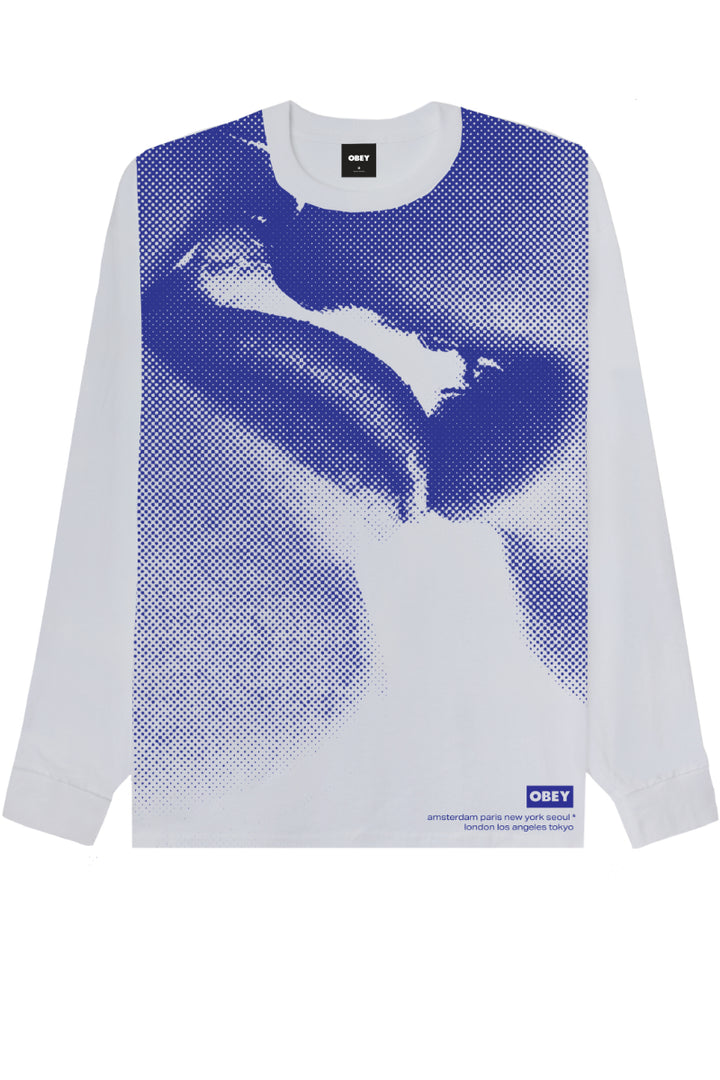 Obey Kiss Long Sleeve T-Shirt White