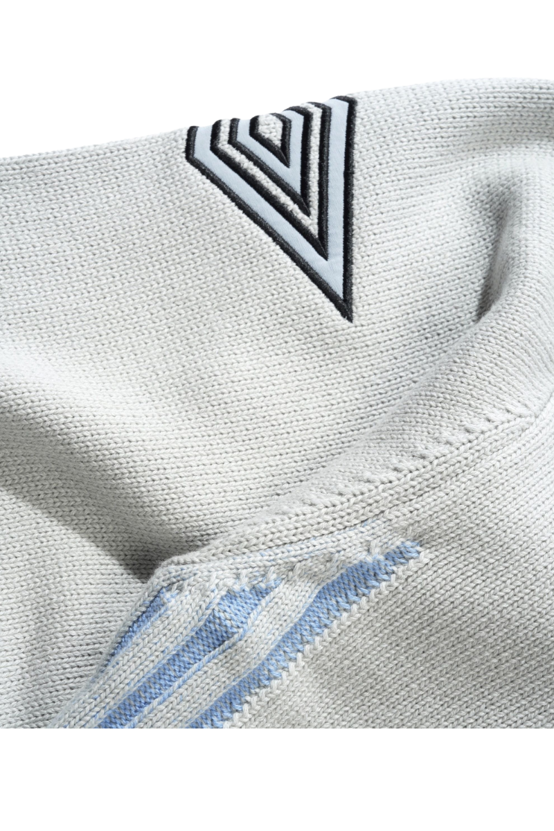 BUTTER DIAMOND ZIP-THRU KNIT Grey