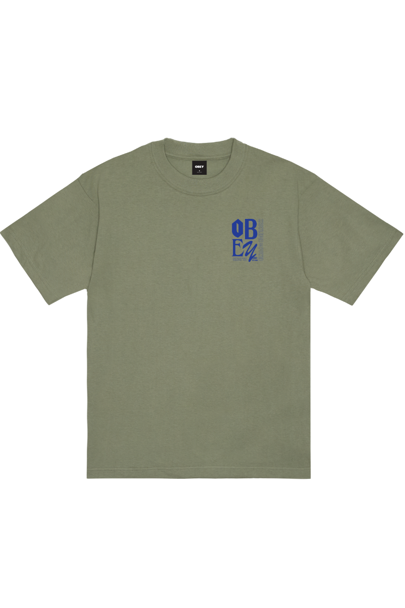 OBEY KNOWLEDGE T-SHIRT Desert Green