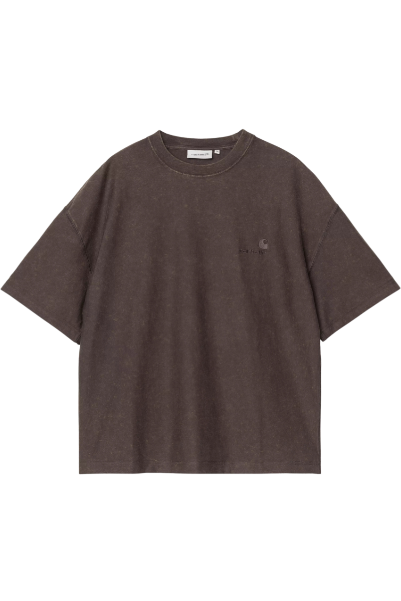 CARHARTT WIP LAMBERT T-SHIRT Tobacco Moon Wash