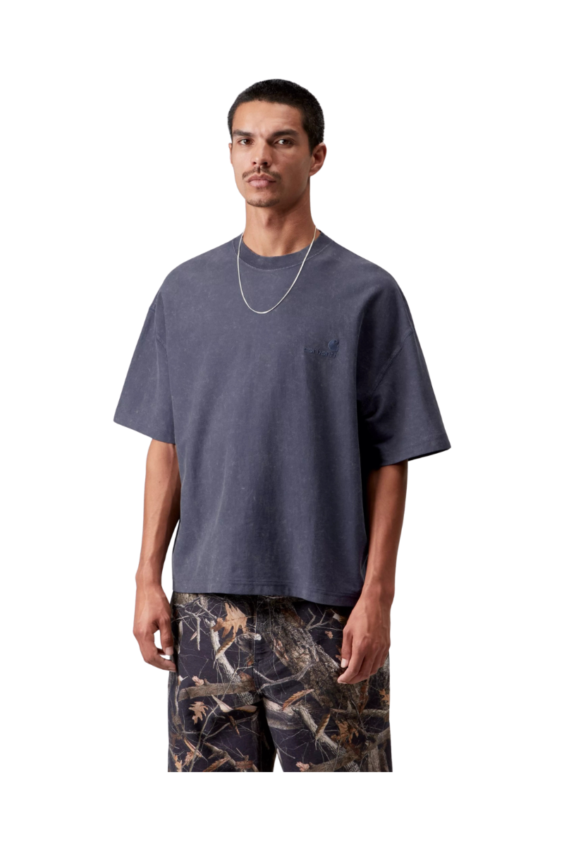 CARHARTT WIP LAMBERT T-SHIRT Dark Navy Moon