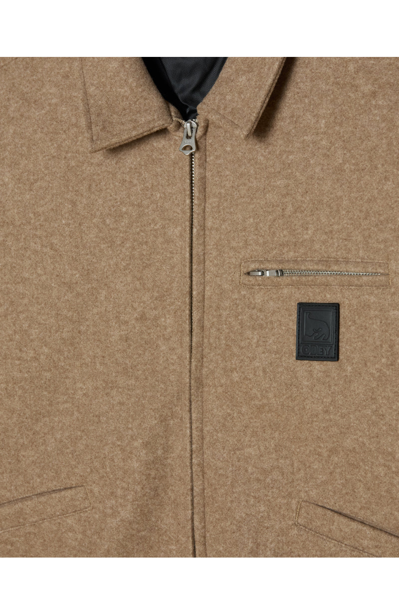 Blouson Obey Ledger Latte – vue 3