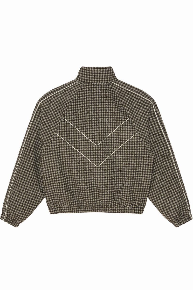 Obey Leisure Training Jacket Abbey Stone Plaid – view 2