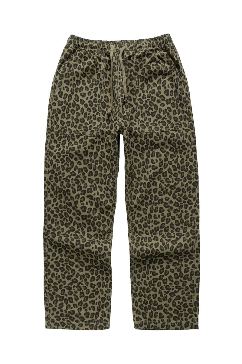 SERVICE WORKS LEOPARD CHEF PANT Green
