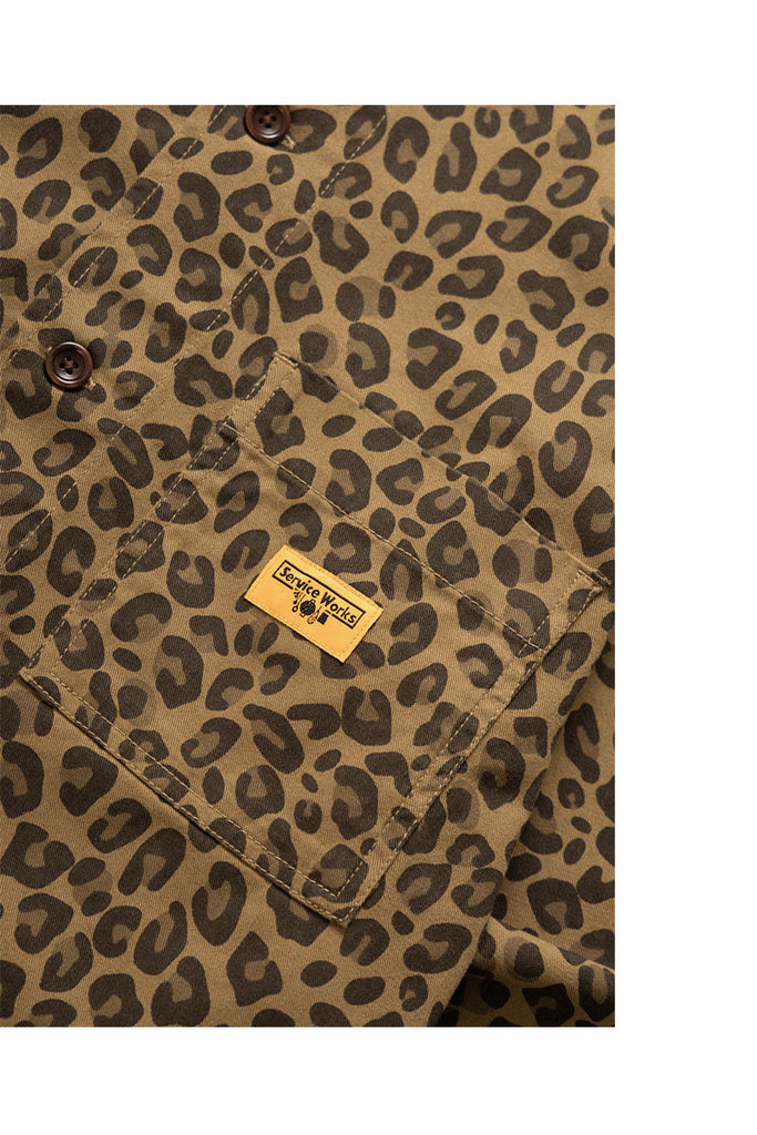 SERVICE WORKS LEOPARD FOH JACKET Brown