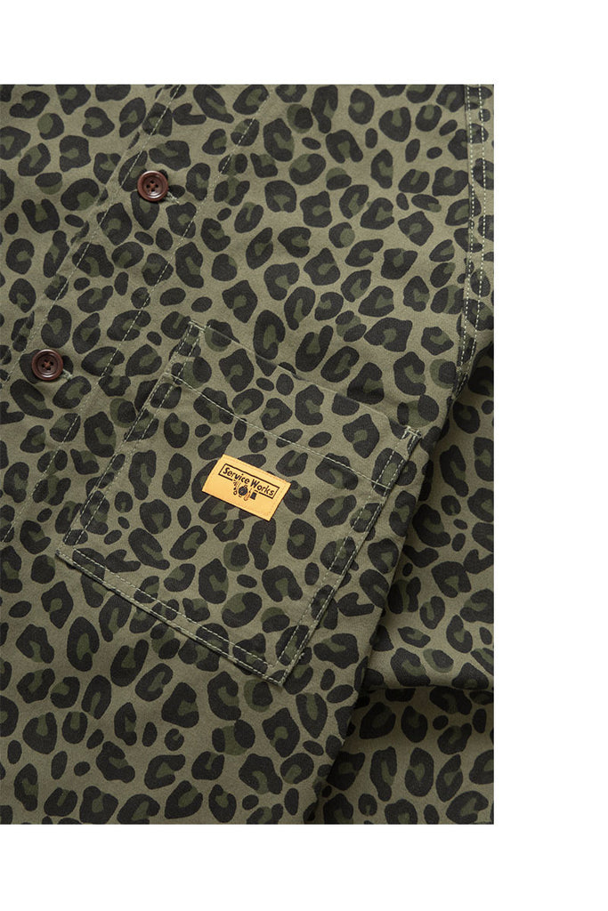 SERVICE WORKS LEOPARD FOH JACKET Green