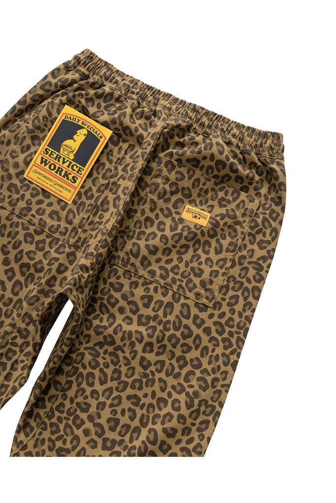 SERVICE WORKS LEOPARD CHEF PANT Brown