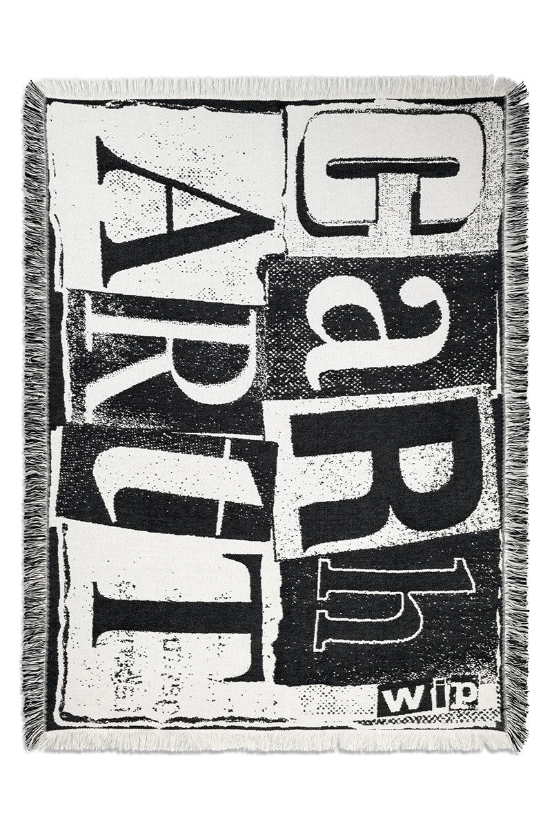 CARHARTT WIP LETTERPRESS BLANKET Black / wax