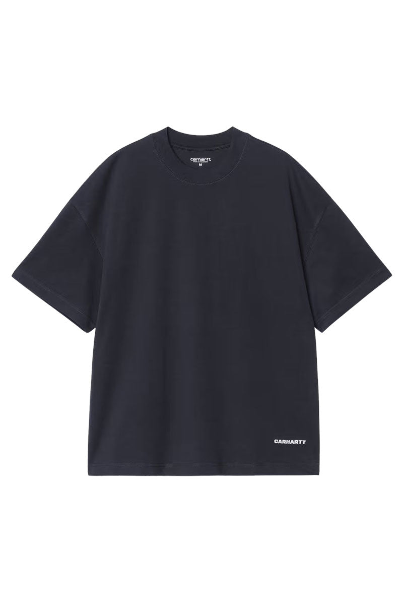CARHARTT WIP LINK SCRIPT T-SHIRT Dark Navy / White