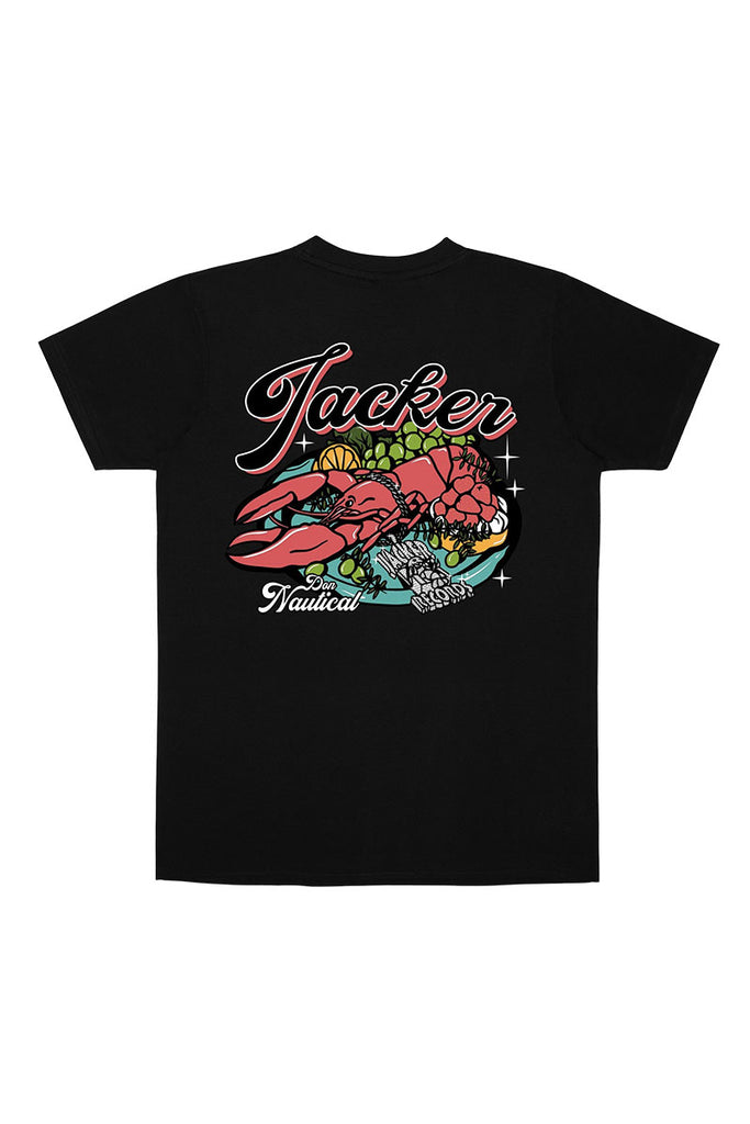 JACKER LOBSTER SERVICE T-SHIRT Black