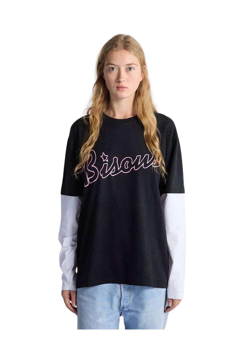 BISOUS SKATEBOARDS LOUNGE L/S T-SHIRT Black
