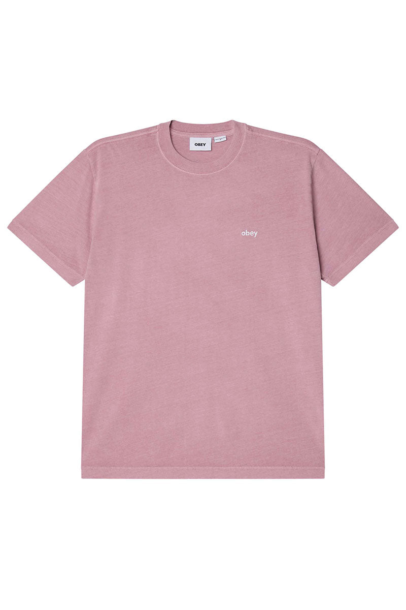 OBEY LOWERCASE T-SHIRT Pigment Lilcac