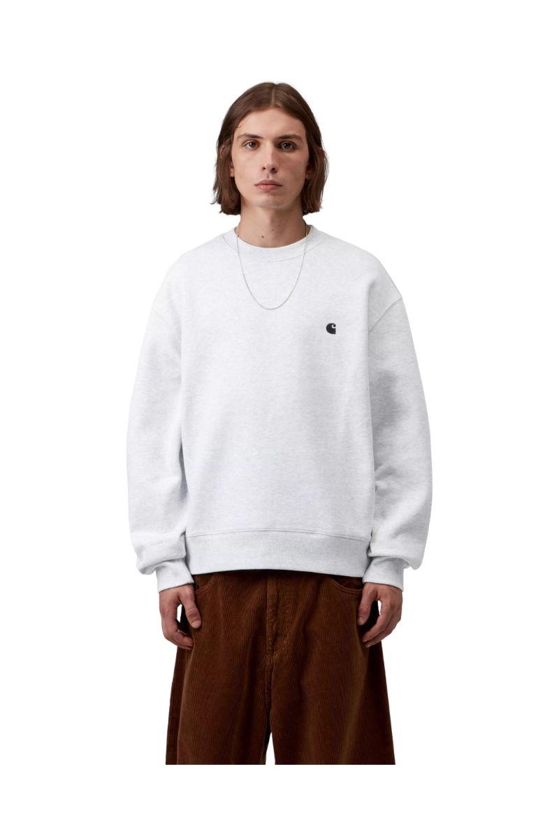 CARHARTT WIP MACK SWEAT Ash Heather / Black