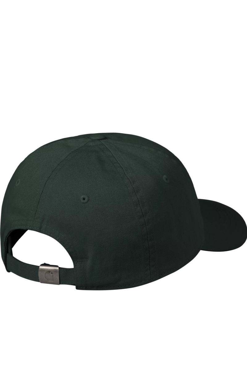 CARHARTT WIP MADISON LOGO CAP Dark Scarab / White