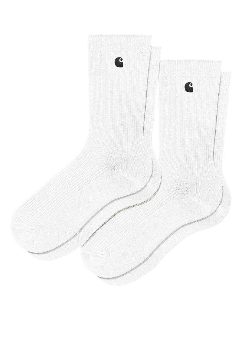 CARHARTT WIP MADISON PACK x2 SOCKS White / Black