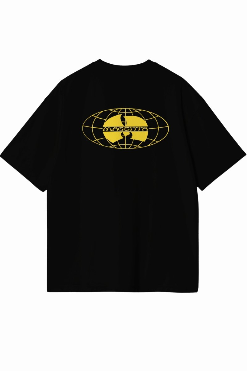 T-shirt Magenta Shaolin noir