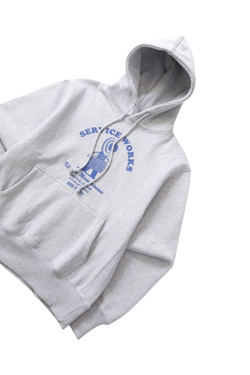 SERVICE WORKS MAINTENANCE HOODIE Heather Grey