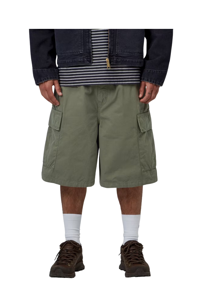 CARHARTT WIP MANDLER CARGO SHORT Leaf Garment Dyed