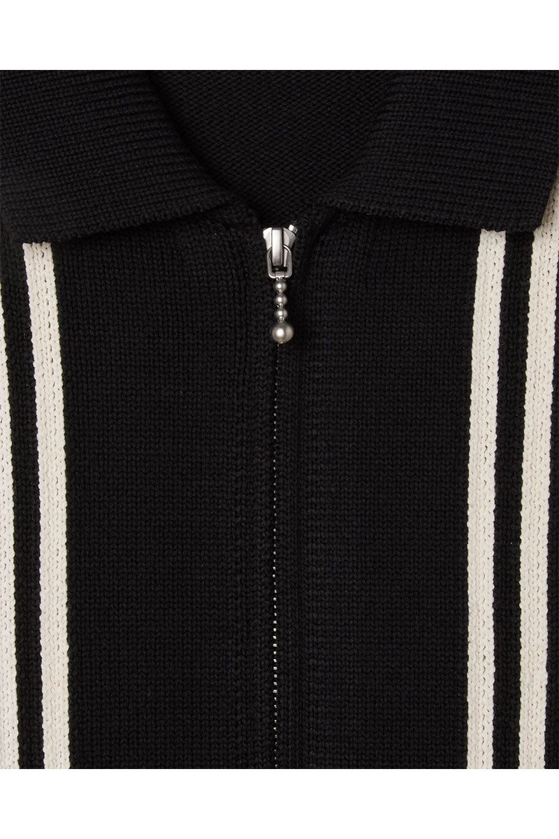 OBEY MATT ZIP UP SWEATER Black