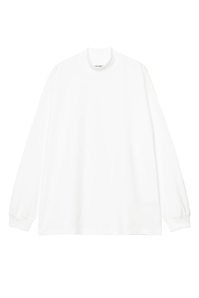 CARHARTT WIP L/S SCRIPT MOCKNECK White