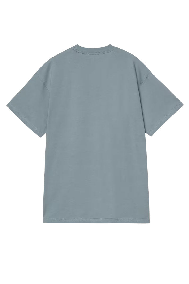 CARHARTT WIP MOVING LETTERPRESS T-SHIRT Velvet Blue