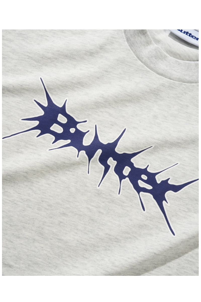 BUTTER NAIL LOGO T-SHIRT Ash Heather