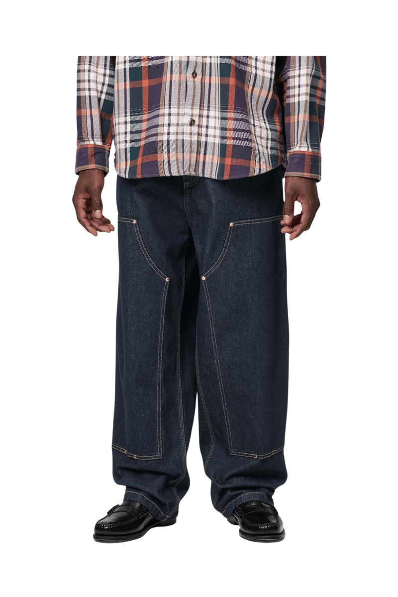 CARHARTT WIP NASH DOUBLE KNEE PANT Blue Rinsed