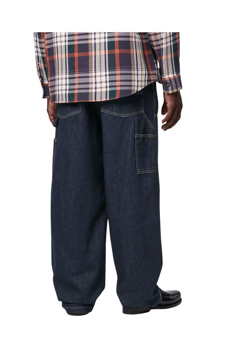 CARHARTT WIP NASH DOUBLE KNEE PANT Blue Rinsed
