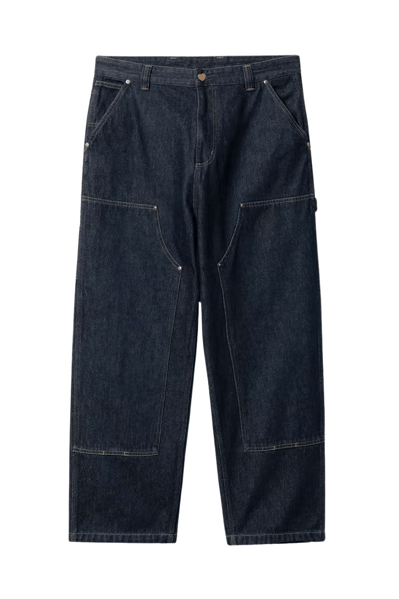 CARHARTT WIP NASH DOUBLE KNEE PANT Blue Rinsed