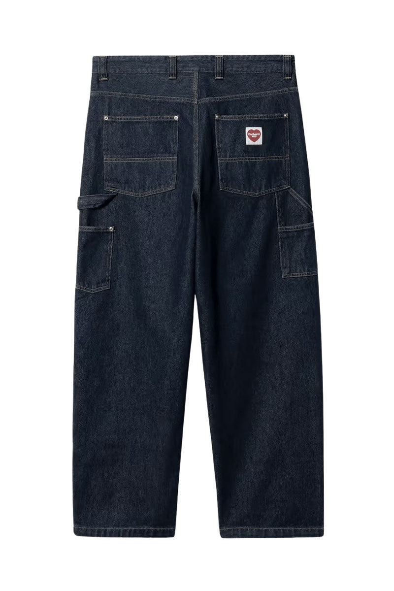 CARHARTT WIP NASH DOUBLE KNEE PANT Blue Rinsed