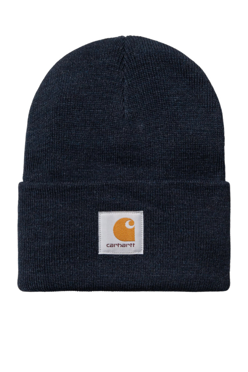 Bonnet Carhartt WIP Acrylic bleu marine foncé chiné