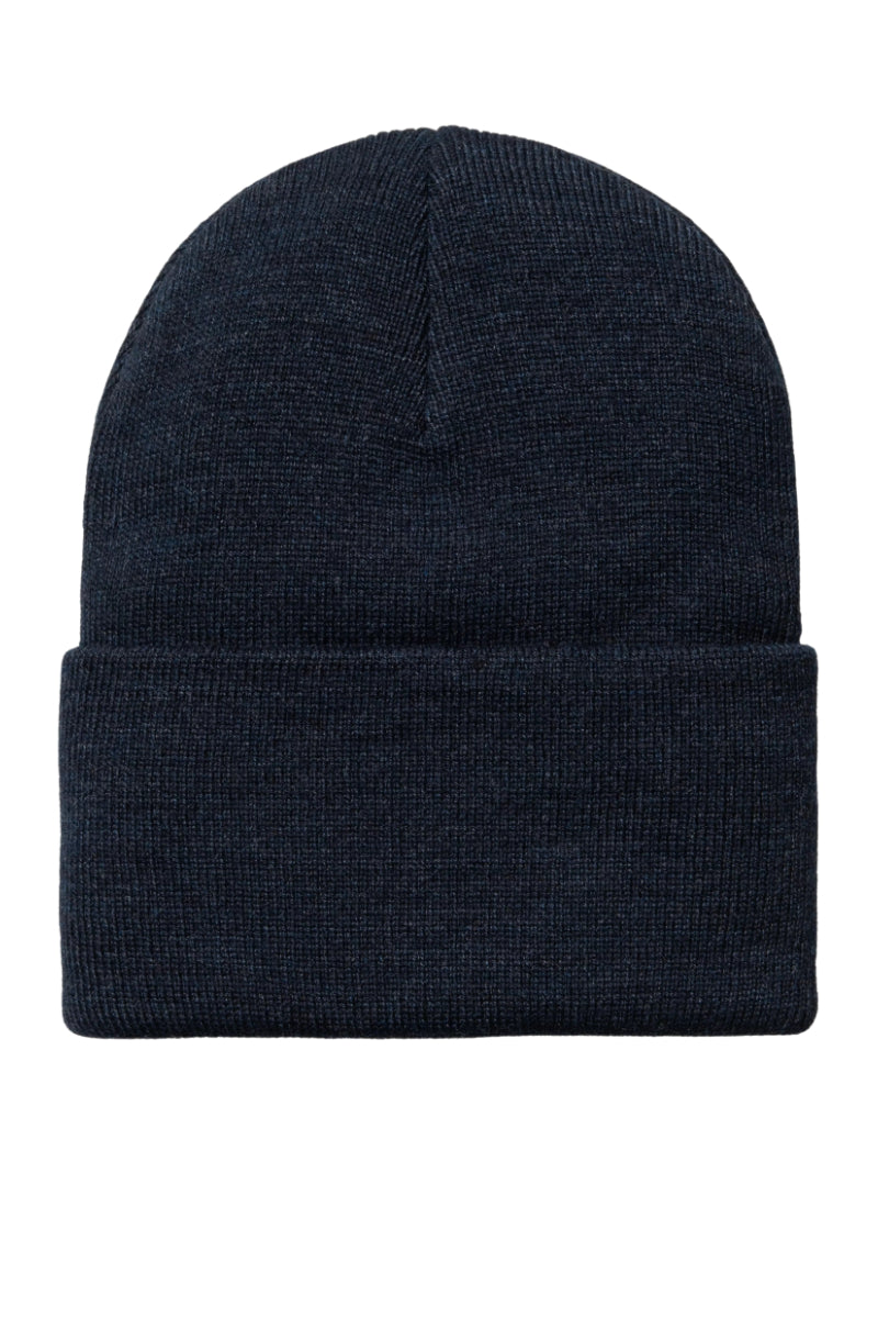 Bonnet Carhartt WIP Acrylic bleu marine foncé chiné – vue 2