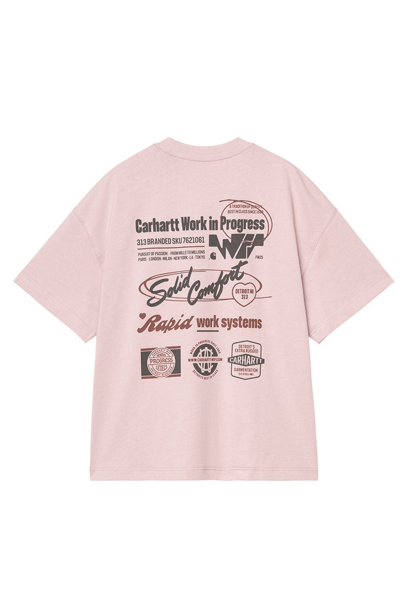 CARHARTT WIP NETWORKS T-SHIRT Glassy Pink