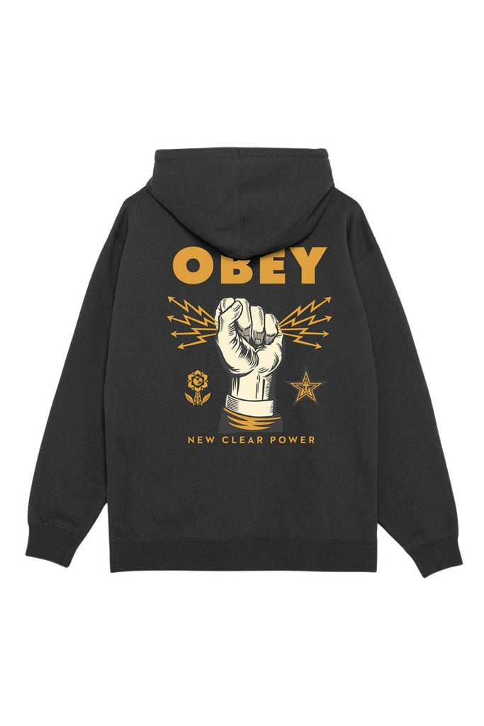 OBEY NEW CLEAR POWER HOOD Black