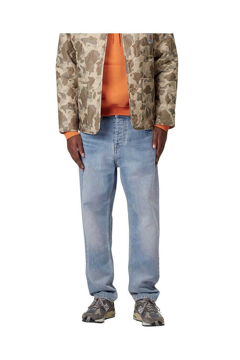 CARHARTT WIP NEWEL PANT Blue Light Used Wash