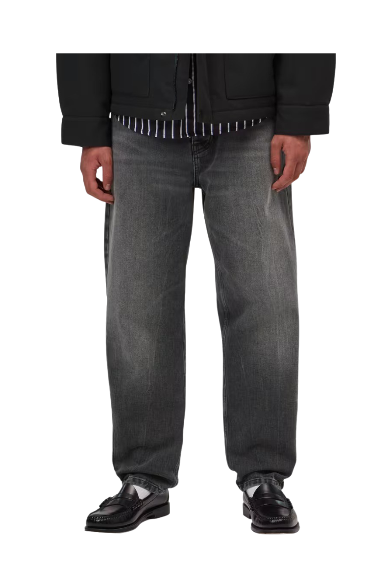 CARHARTT WIP NEWEL PANT Black Marble Used Wash