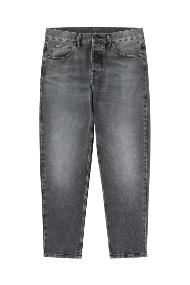 CARHARTT WIP NEWEL PANT Black Marble Used Wash