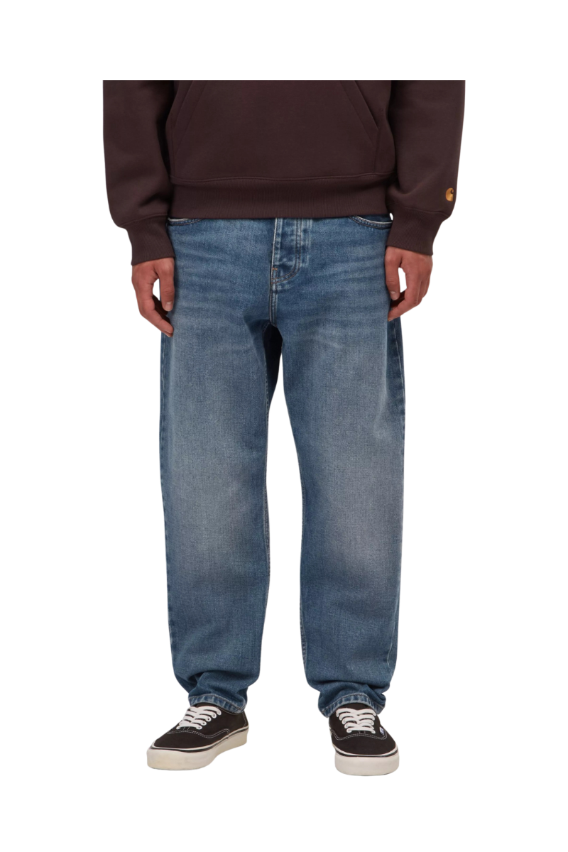 CARHARTT WIP NEWEL PANT Blue Dark Used Wash