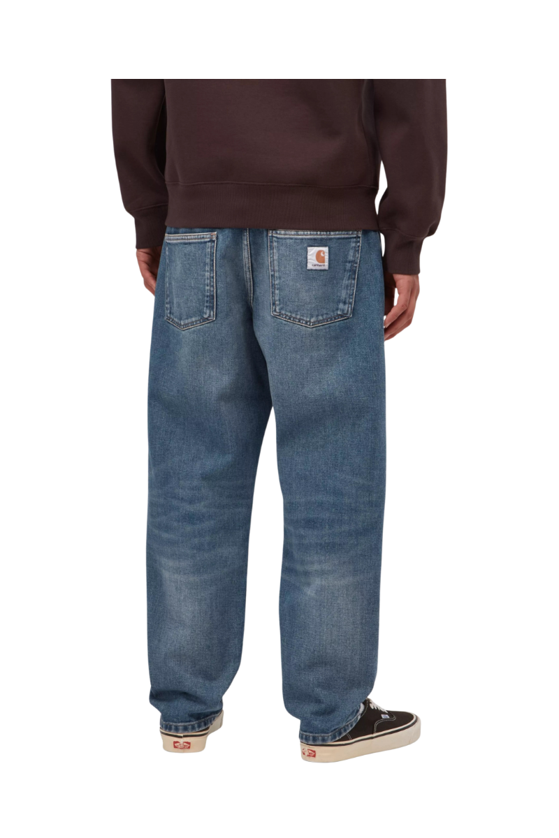 CARHARTT WIP NEWEL PANT Blue Dark Used Wash